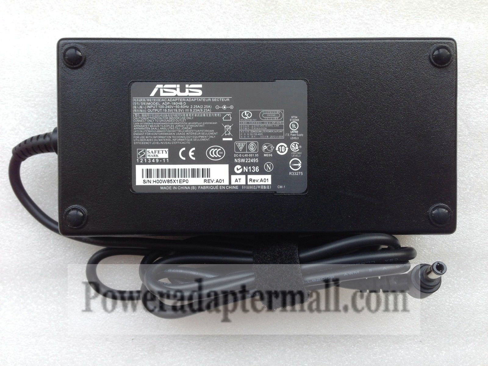 Original ASUS G750JW-SB71-CB ADP-180HB D 180W AC Adapter Original ASUS G750JW-SB71-CB ADP-180HB D 180W AC Adapter